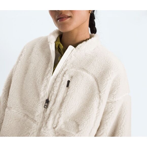 The North Face Extreme Pile 2 Full Zip Jacket White Women’s Large NEW - Picture 3 of 9